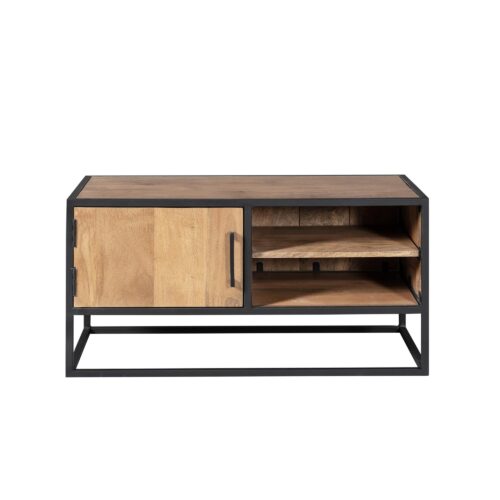 Dakota tv meubel, detail mangohout finish