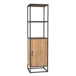 Boekenkast Dakota 1 deur vanaf bovenaf perspectief