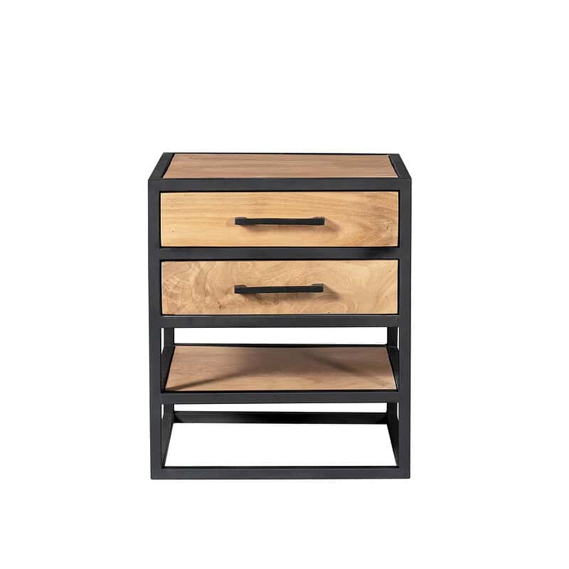 Vierkante Salontafel Noa Naturel Mangohout 80 cm