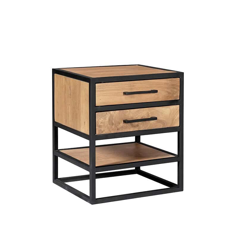 Vierkante Salontafel Noa Naturel Mangohout 80 cm