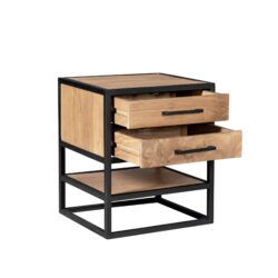 Nachtkastje Dakota in een interieur, gebruikt als bijzettafel