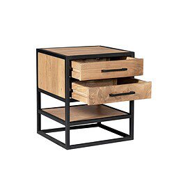 Vierkante Salontafel Noa Naturel Mangohout 80 cm