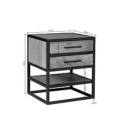 Vierkante Salontafel Noa Naturel Mangohout 80 cm