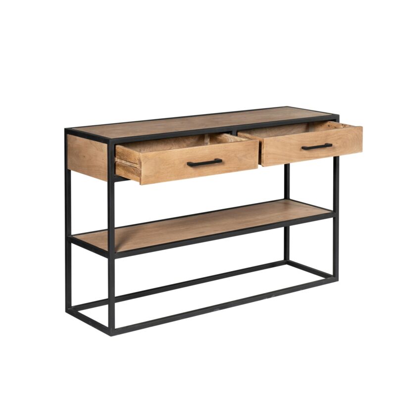 Sidetable Dakota in interieur, woonserie Dakota, mangohout