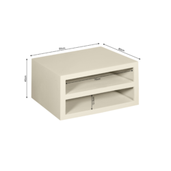 Salontafel Brussel Sand, diepte 80 cm