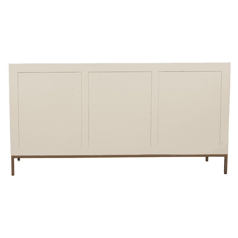 Elegant Madison Sand dressoir van 165 cm breed, perfect voor moderne interieurs, met strakke lijnen en ruime opbergmogelijkheden.