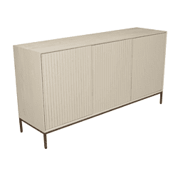 Modern Madison Sand dressoir van 165 cm met strakke lijnen en natuurlijke afwerking, perfect voor een eigentijdse woonkamer.