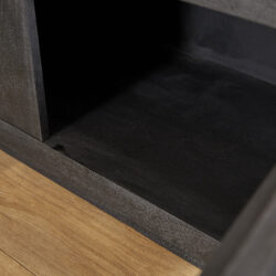 Textuur mangohout TV-meubel Brussel Black