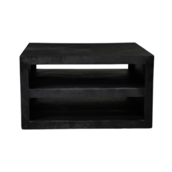 Textuur van de mangohouten Salontafel Brussel Black