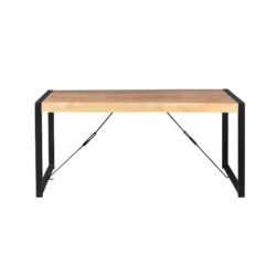 Textuur mangohouten blad Eettafel Britt