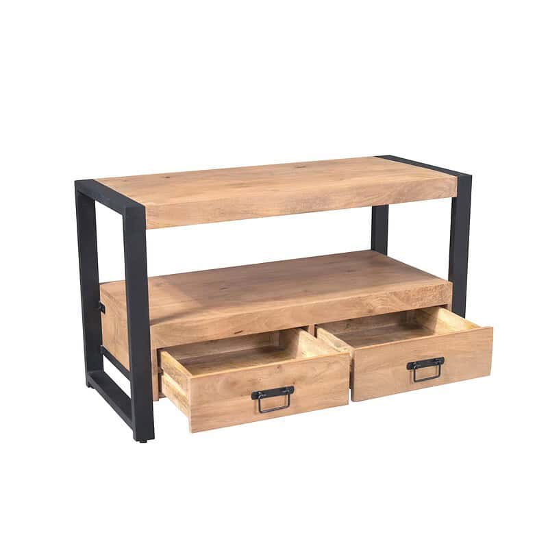 Vierkante Salontafel Noa Naturel Mangohout 80 cm