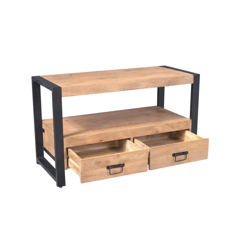 Tv meubel Britt in een woonkamer, met een televisie erop