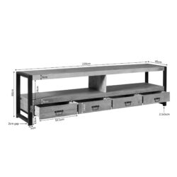 Tv meubel Britt | 220 cm