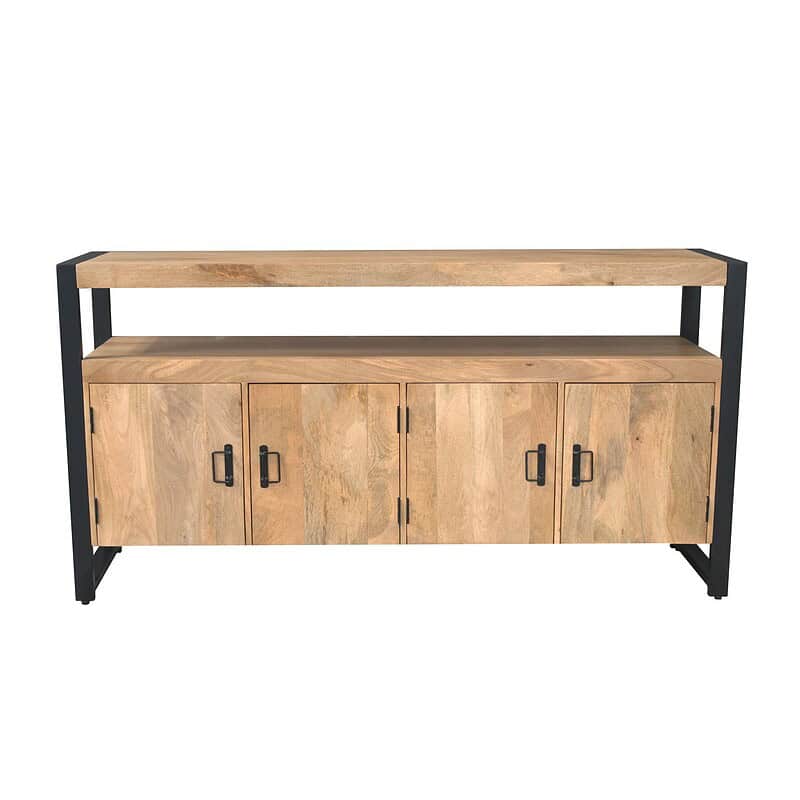 Vierkante Salontafel Noa Naturel Mangohout 80 cm