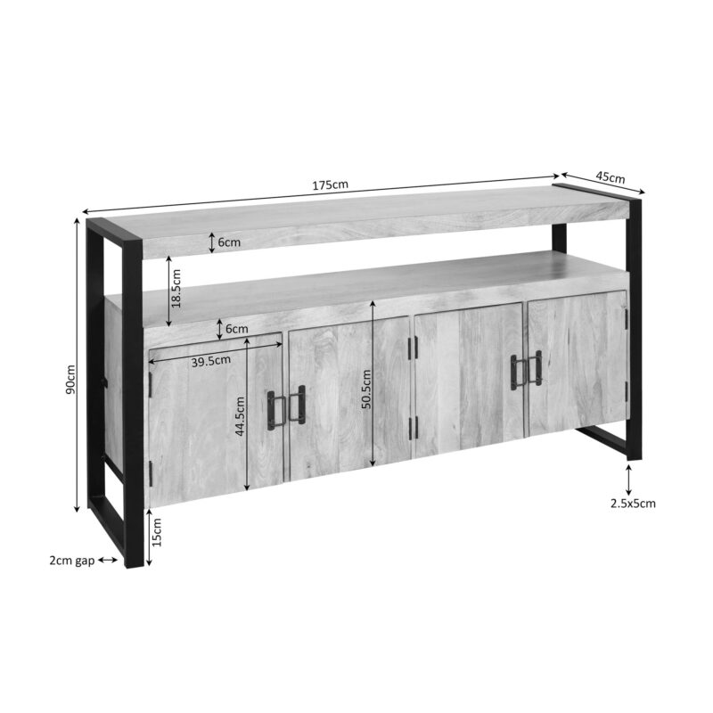 Dressoir Britt | 175 cm