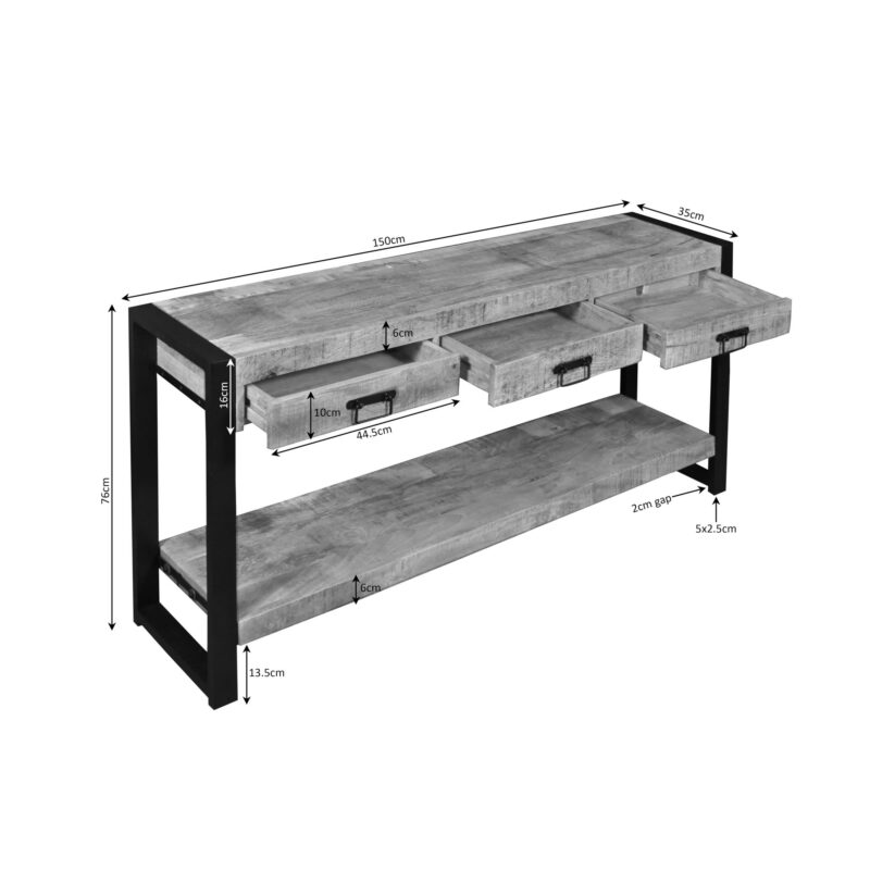 Sidetable Britt | 150 cm