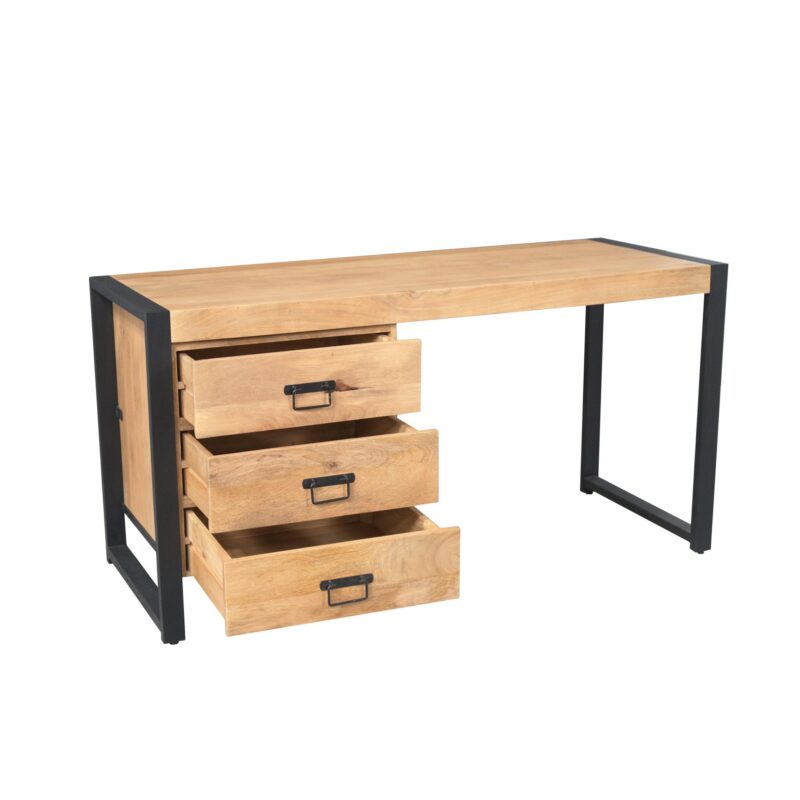 Bureau Britt van bovenaf, hoogte, breedte, diepte