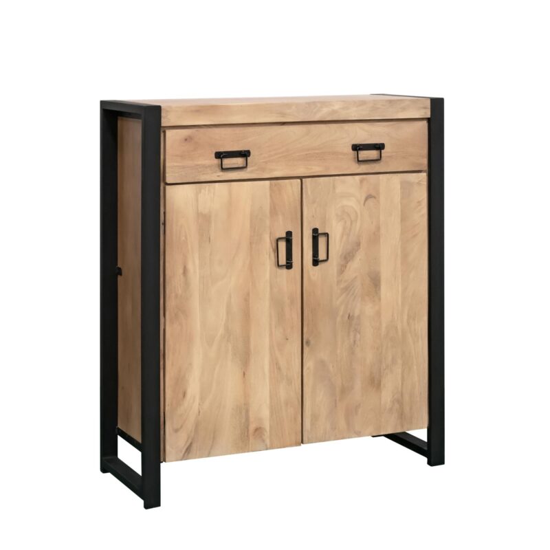 Detail kabinet kast Britt massief mangohout