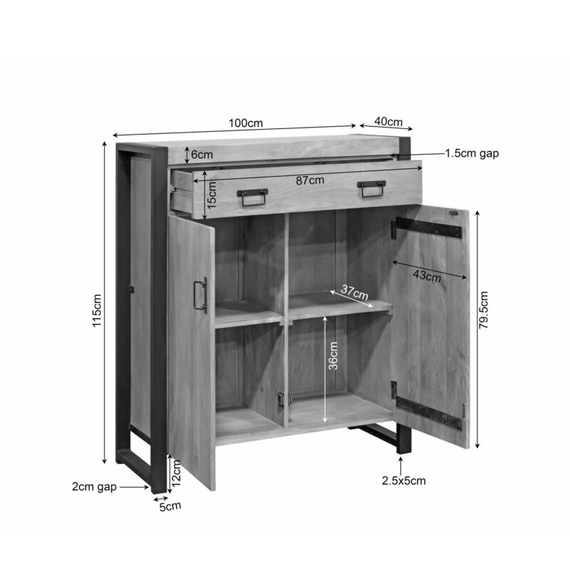 Kabinet kast Britt in interieur woonserie