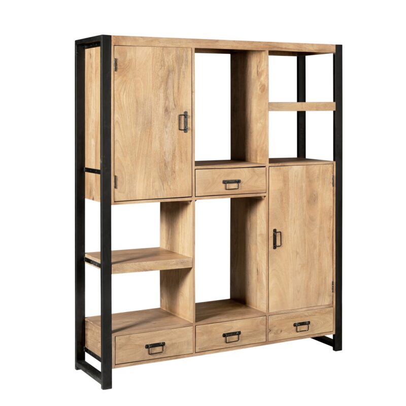 Textuur van het mangohout van Vakkenkast Britt