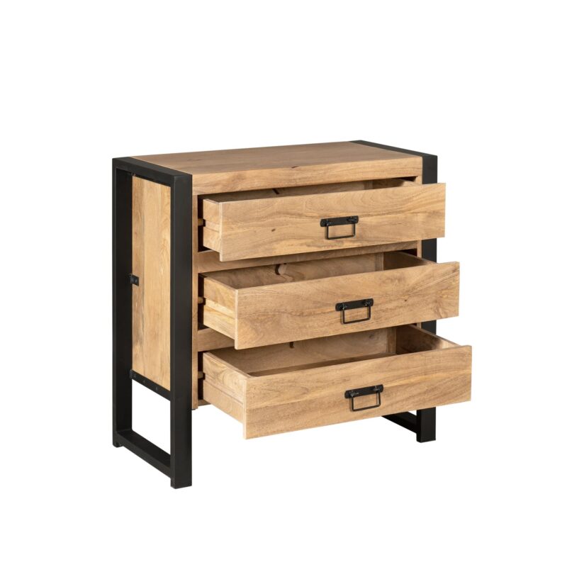 Ladenkast Britt in interieur, voorzien van drie lades