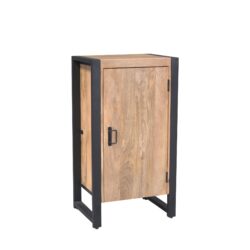 Halkast Britt in interieur, woonserie, mangohout, licht finish