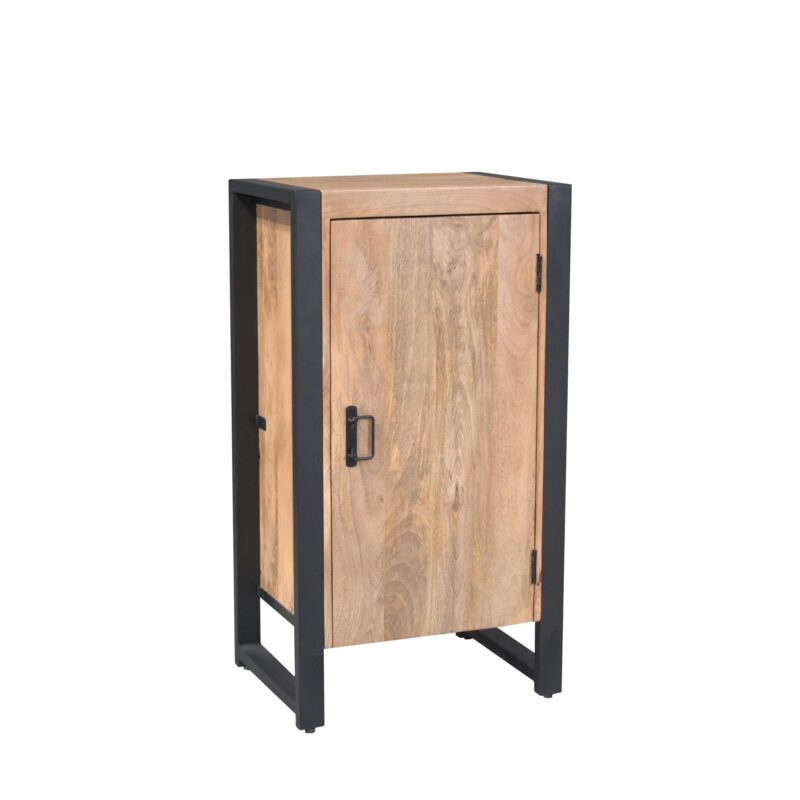 Halkast Britt in interieur, woonserie, mangohout, licht finish