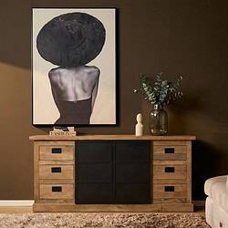 Dressoir Noa Naturel Mangohout 200 cm