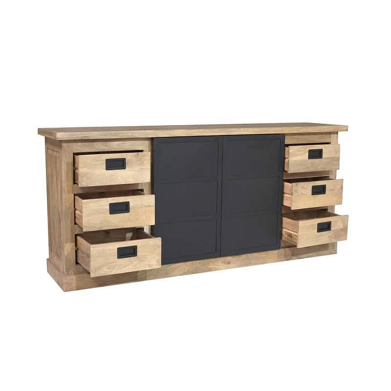 Dressoir Noa Naturel Mangohout 200 cm