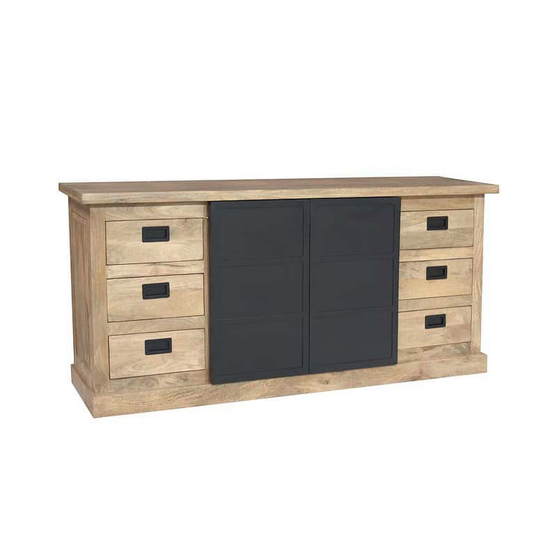 Dressoir Noa Naturel Mangohout 200 cm