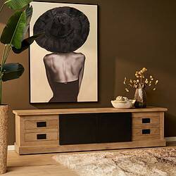 Tv meubel Noa Naturel Mangohout 200 cm