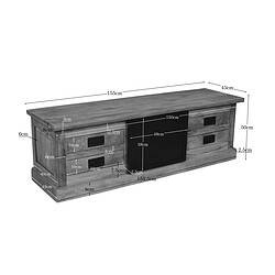 Tv meubel Noa Naturel Mangohout 155 cm