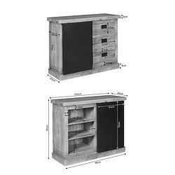 Ladekast Noa Naturel Mangohout 100 cm