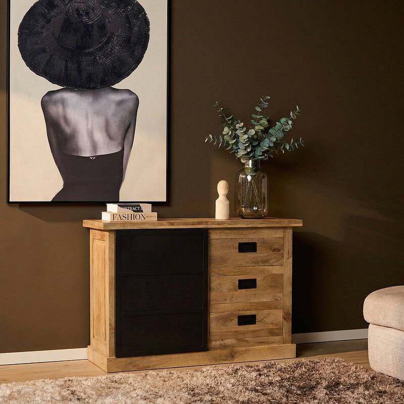 Ladekast Noa Naturel Mangohout 100 cm