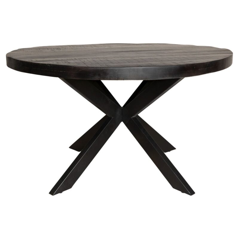 Eettafel Denver Black | 120 cm | Rond