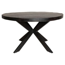 Eettafel Denver Black | 150 cm | Rond