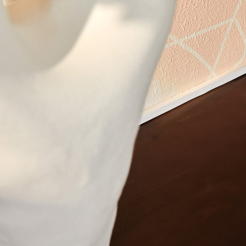 Textuur van het mangohouten dressoir