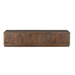 TV-meubel Brussel Brown, mangohout, bruine finish, modern design