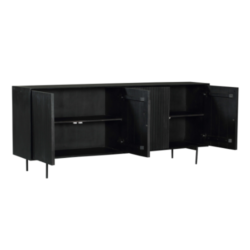 Dressoir Madison Black, voorstelling van de collectie Woonserie Madison Black