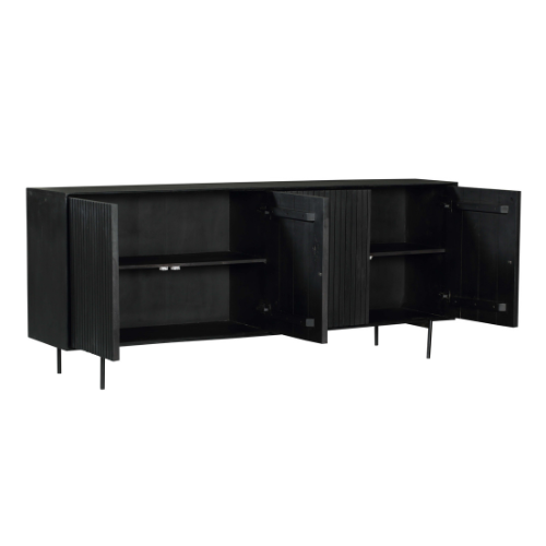 Dressoir Madison Black, voorstelling van de collectie Woonserie Madison Black