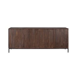 Elegant Madison dressoir in warm bruin hout, 210 cm breed, perfect voor moderne en landelijke interieurs, biedt ruime opbergruimte en stijlvolle uitstraling.