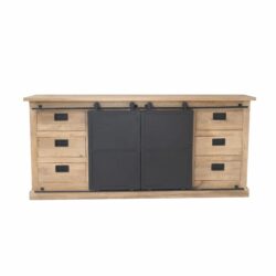 Dressoir Fresno, detail mangohout, natuurlijke hout