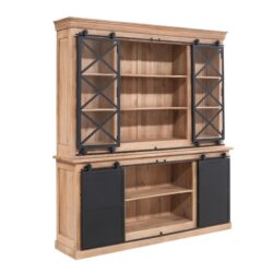 Vitrinekast Fresno XXL in een modern wooninterieur