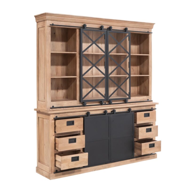 Vitrinekast Fresno XXL vanuit een ander perspectief