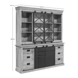 Vitrinekast Fresno XXL| 200 cm