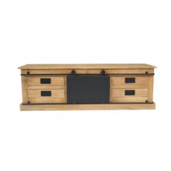 Detail mangohout Fresno TV-meubel