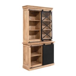 Vitrinekast Fresno in modern interieur