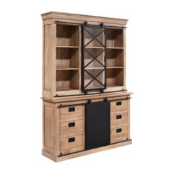 Vitrinekast Fresno in woonkamer, moderne inrichting