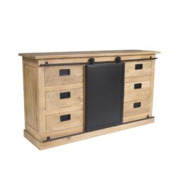 Dressoir Fresno, textuur mangohout, lichte finish