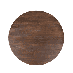 Ronde eettafel Lima in bruin hout, 150 cm diameter, perfect voor gezellige maaltijden en bijeenkomsten. Duurzaam en stijlvol meubel voor elke eetkamer.